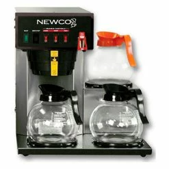Newco 101891 - FC-3 Coffee Brewer, Plumbed, 3 Warmers, 120V, 15-5/8"W x 16-3/8"D x 16-7/8"H