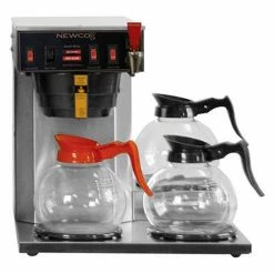 Newco 108000-B - IA-LP Coffee Brewer, Plumbed, 2 Warmers, 120V, 15-7/8"W x 16-3/8"D x 16-3/8"H