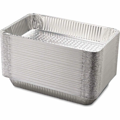 Boardwalk® BWKSTEAMFLDP Full Size Steam Table Pan, Aluminum , 50/Case - Image 2