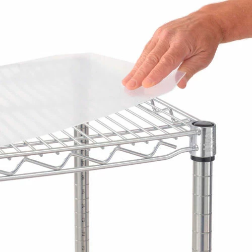 Nexel® Poly-Z-Brite® 4-Tier Microwave Station Kit, 24"L x 18"W x 63"H - Image 4