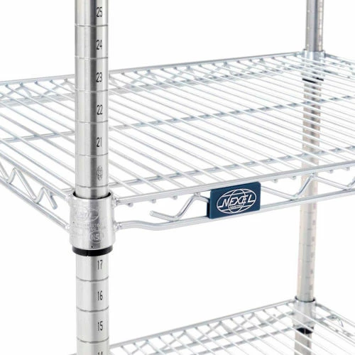 Nexel® Poly-Z-Brite® 4-Tier Microwave Station Kit, 24"L x 18"W x 63"H - Image 5