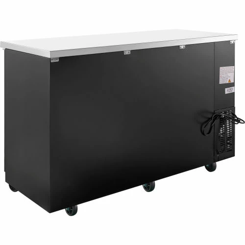 Nexel® Back Bar Cooler, 2 Glass Doors, 17.3 Cu. Ft., Black - Image 4