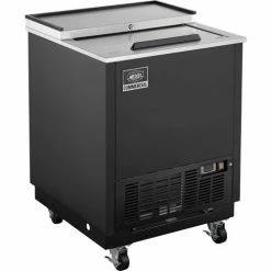 Nexel® Glass Froster, 1 Sliding Door, 4.1 Cu. Ft., Black