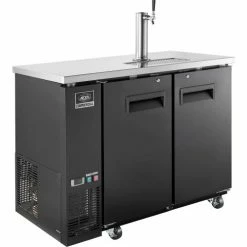Nexel® Beer Dispenser Cooler w/ Single Tap Dispenser, 11.8 Cu. Ft., Black