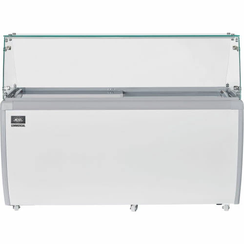 Nexel® Ice Cream Dipping Cabinet w/ Sneeze Guard Cover, 71"W - Image 3