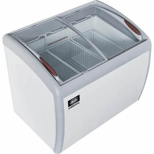 Nexel® Ice Cream Freezer, Curved Glass Lid, 39"W - Image 2
