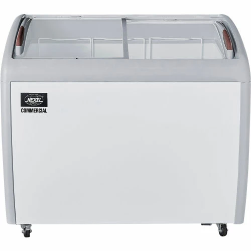 Nexel® Ice Cream Freezer, Curved Glass Lid, 39"W - Image 3