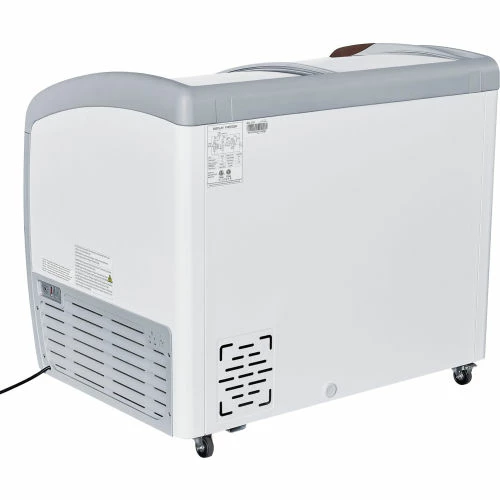 Nexel® Ice Cream Freezer, Curved Glass Lid, 39"W - Image 6