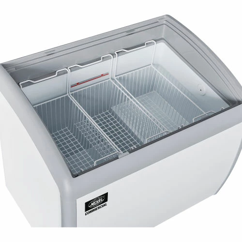 Nexel® Ice Cream Freezer, Curved Glass Lid, 39"W - Image 7