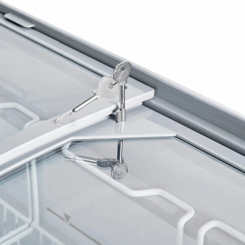 Nexel® Ice Cream Freezer, Curved Glass Lid, 39"W - Image 9