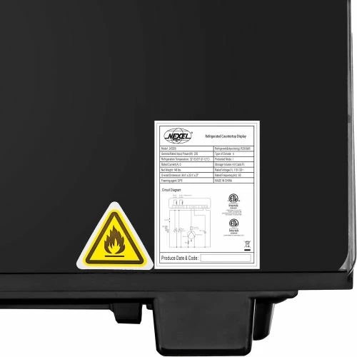 Nexel® Refrigerated Countertop Display Case, 4.8 Cu. Ft. - Image 6