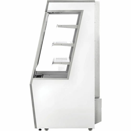 Nexel Refrigerated Open Air Merchandiser w/ Curtain, 13.8 Cu. Ft., Stainless Steel - Image 4