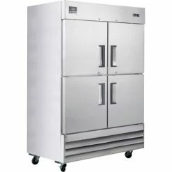 Nexel® Reach In Split Door Refrigerator, 4 Solid Doors, 47 Cu. Ft.