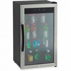 Avanti Beverage Center, 18.8"W x 19-1/2"D x 33.8"H, Black/Stainless Steel