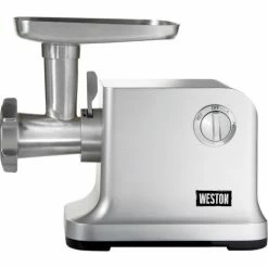 Weston® 33-1301-W, #12 Electric Meat Grinder & Sausage Stuffer, 750 Watt
