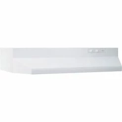 Broan 403001 30 Inch Range Hood, 2-Speed Rocker, Light, 160 CFM
