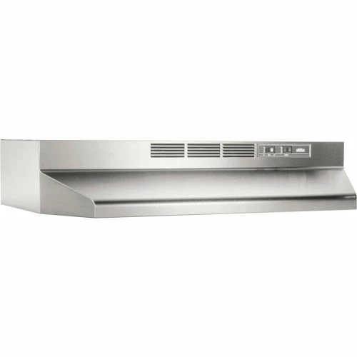 Broan 413004 30 Inch Range Hood, Non-ducted, 2-Speed Rocker, Light, 160 CFM