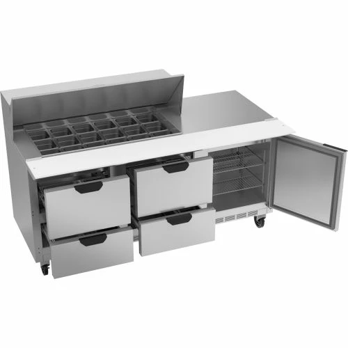 Beverage Air® SPED72HC-18M-4 Food Prep Tables Sped72 Elite Series Mega Top W/ Drawers, 72"W - Image 2