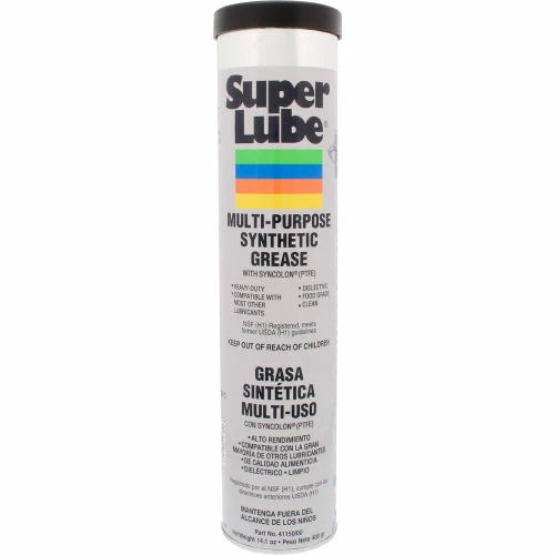 SuperLube Super Lube 14.1 oz Multi-Purpose Synthetic Grease, NLGI 00 with Syncolon, PTFE, Cartridge - Pkg Qty 12