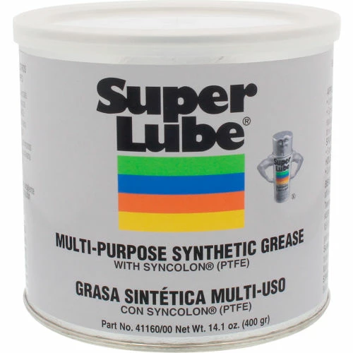 SuperLube Super Lube 14.1 oz Multi-Purpose Synthetic Grease, NLGI 00 with Syncolon, PTFE, Canister - Pkg Qty 12