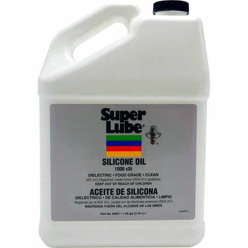 SuperLube Super Lube Silicone Oil, 1000 cSt, 1 gal Bottle, Clear - Pkg Qty 4