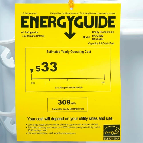 Danby® DAR026A1BDD Compact Refrigerator 2.6 Cu. Ft. Black - Image 5