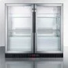 Summit Appliance Summit-Counter Height Beverage Merchandiser, Two Glass Swing Doors