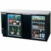 Beverage Air Glass Door Back Bar Refrigerator BB-G Series, 69"W - BB68HC-1-G-B