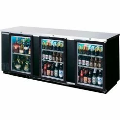 Beverage Air Glass Door Back Bar Refrigerator BB-G Series, 95"W - BB94HC-1-G-B
