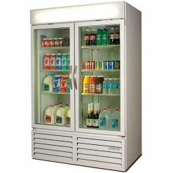 Beverage Air® Two Door Glass Door Merchandiser Refrigerator, 52"W - MMR49HC-1-B