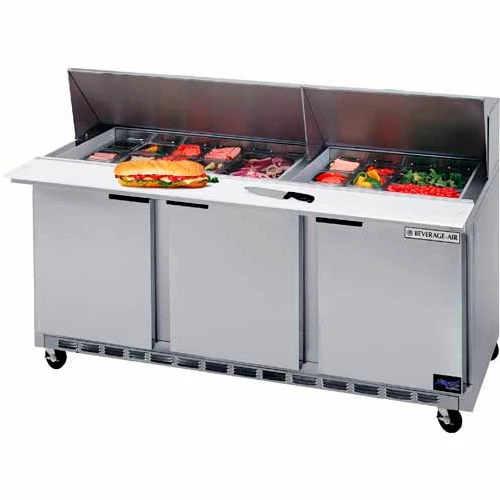 Beverage Air Food Prep Tables SPE72 Elite Series Mega Top, 72"W - SPE72HC-12M