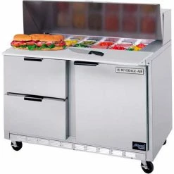 Beverage Air Food Prep Tables SPED48 Elite Series Cutting Top w/ Drawers, 48"W - SPED48HC-12C-4