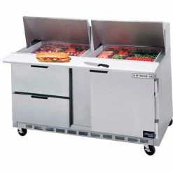 Beverage Air Food Prep Tables SPED60 Elite Series Mega Top w/ Drawers, 60"W - SPED60HC-18M-2