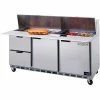 Beverage Air Food Prep Tables SPED72 Elite Series Cutting Top w/ Drawers, 72"W - SPED72HC-12C-2