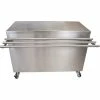 BK Resources Stainless Steel Serving Counter With Sliding Doors 24X72