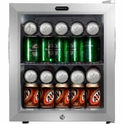 Whynter BR-062WS, Beverage Refrigerator With Lock, Stainless Steel, 62 Can Capacity