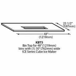 Ice-O-Matic Bin Top, For 30" Ice Series Cuber On 48" Bin