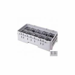 Cambro 10HC414151 - Camrack Cup Rack 10 Compartments 4-1/4" Max. Height, Soft Gray, NSF - Pkg Qty 5