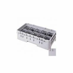Cambro 10HE1151 - Full Drop Extender, Half Size, 10-Comp, 19-3/4x10x2, Adds 1-5/8" To Height, Gray - Pkg Qty 12