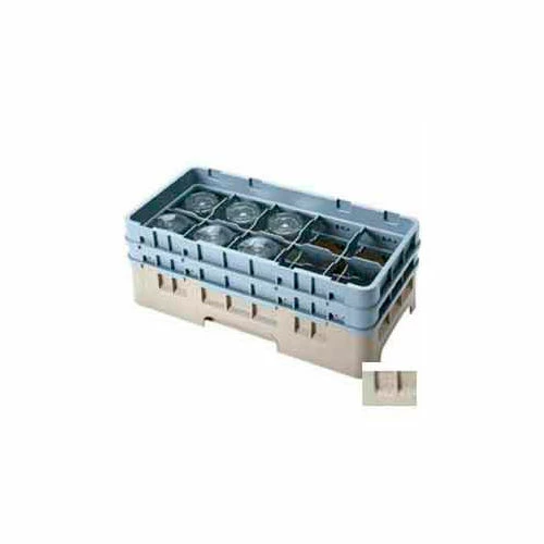 Cambro 10HS434184 - Camrack Glass Rack 10 Compartments 5-1/4" Max. Height Beige NSF - Pkg Qty 4