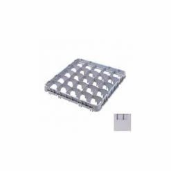 Cambro 16E5151 - Half Drop Stemware Extender, Full Size, 16 Comp Low Profile, 19-5/8x19-5/8x2, Gray - Pkg Qty 12