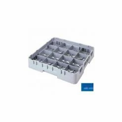 Cambro 16S1058168 - Camrack Glass Rack 16 Compartments 11" Max. Height Blue NSF - Pkg Qty 2