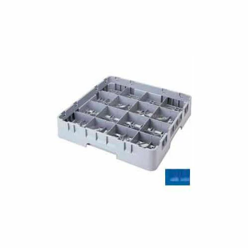Cambro 16S1058168 - Camrack Glass Rack 16 Compartments 11" Max. Height Blue NSF - Pkg Qty 2