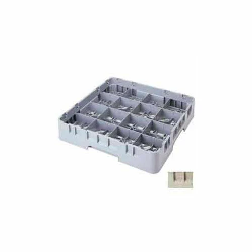 Cambro 16S1058184 - Camrack Glass Rack 16 Compartments 11" Max. Height Beige NSF - Pkg Qty 2