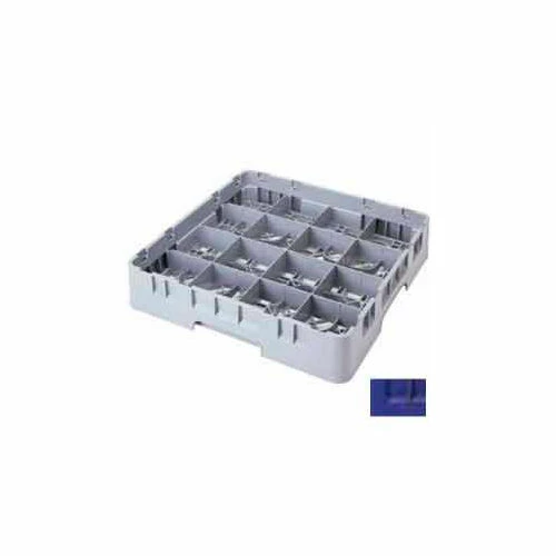 Cambro 16S418186 - Camrack Glass Rack 16 Compartments 4-1/2" Max. Height Navy Blue NSF - Pkg Qty 5
