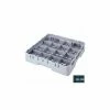 Cambro 16S958110 - Camrack Glass Rack 16 Compartments 10-1/8" Max. Height Black NSF - Pkg Qty 2