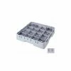 Cambro 16S958151 - Camrack Glass Rack 16 Compartments 10-1/8" Max. Height Soft Gray NSF - Pkg Qty 2