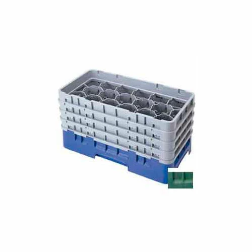 Cambro 17HS958119 - Camrack Glass Rack 17 Compartments 10-1/8" Max. Height Sherwood Green - Pkg Qty 2