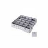 Cambro 20C258151 - Camrack Cup Rack, Full, 19-3/4x19-3/4x4, 20 Comp, 4-3/8x3-1/2, 2-5/8 Ht., Gray - Pkg Qty 6
