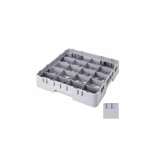 Cambro 20C258151 - Camrack Cup Rack, Full, 19-3/4x19-3/4x4, 20 Comp, 4-3/8x3-1/2, 2-5/8 Ht., Gray - Pkg Qty 6